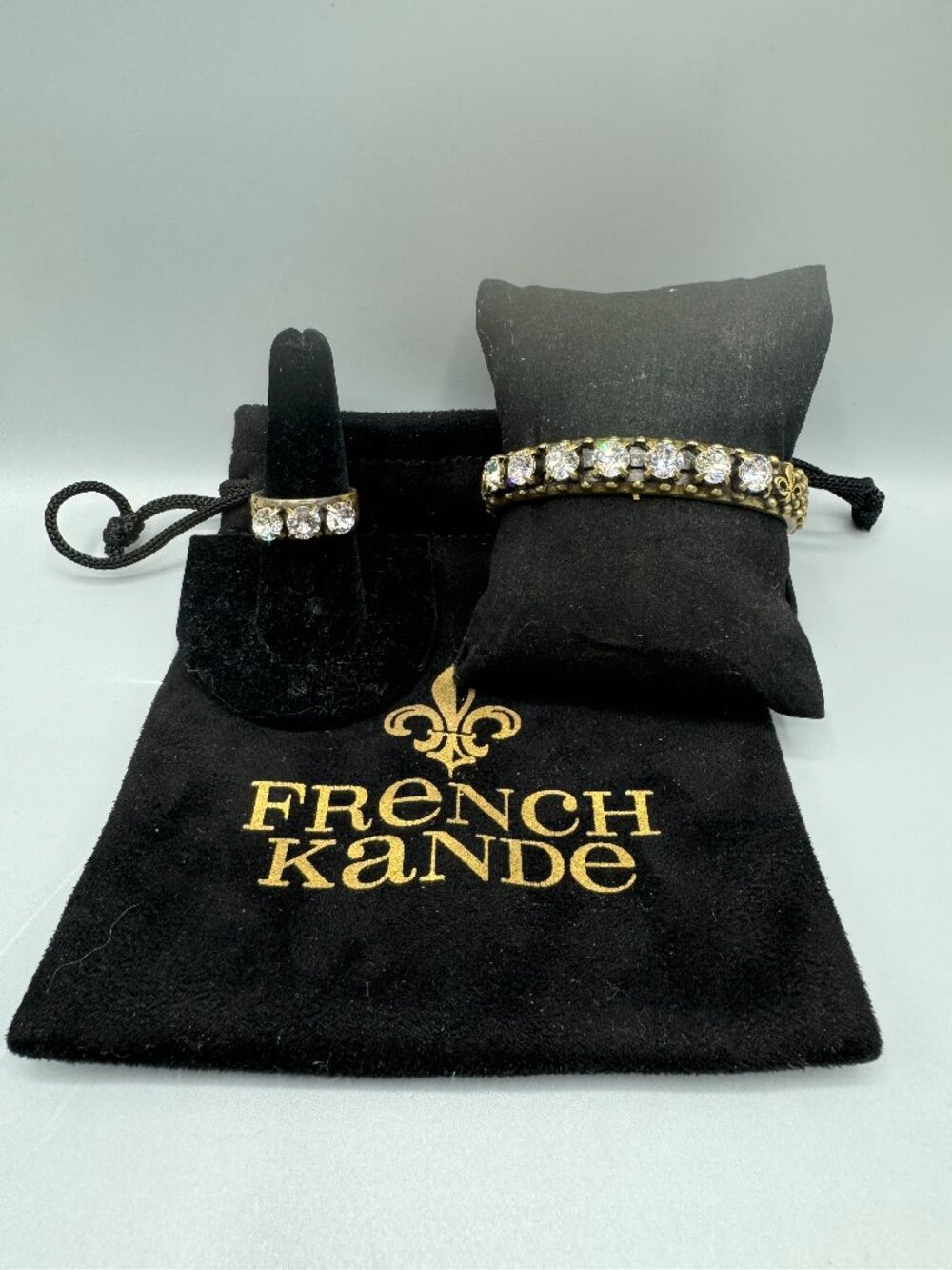 French Kande ring and bracelet